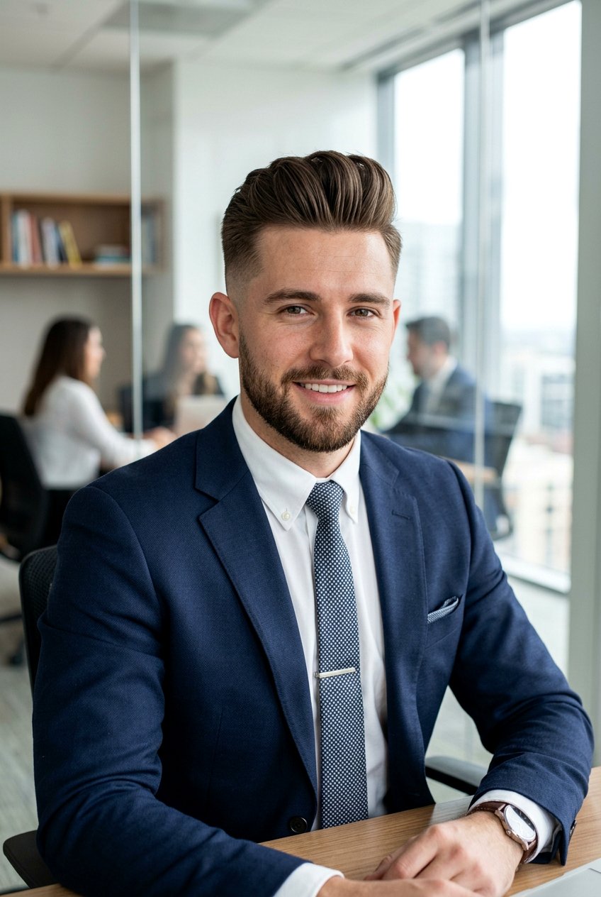 Low Fade Quiff - 20 mens haircut for professional office look - 20 men’s haircut for professional office look