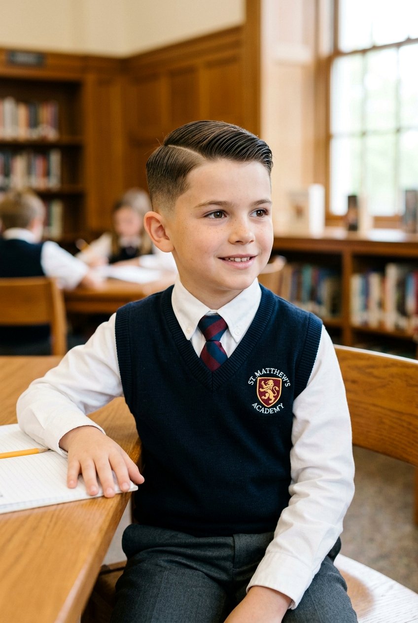 Low Fade Side Part - 20 boys school hairstyle with side part - 20 boys school hairstyle with side part
