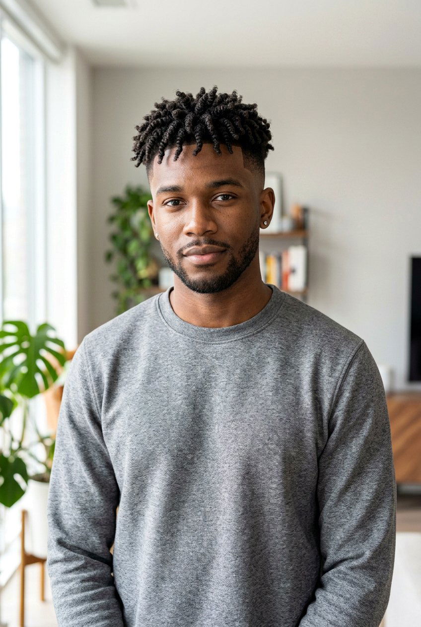 Low Fade Sponge Twists - 20 low fade with twists men - 20 low fade with twists men