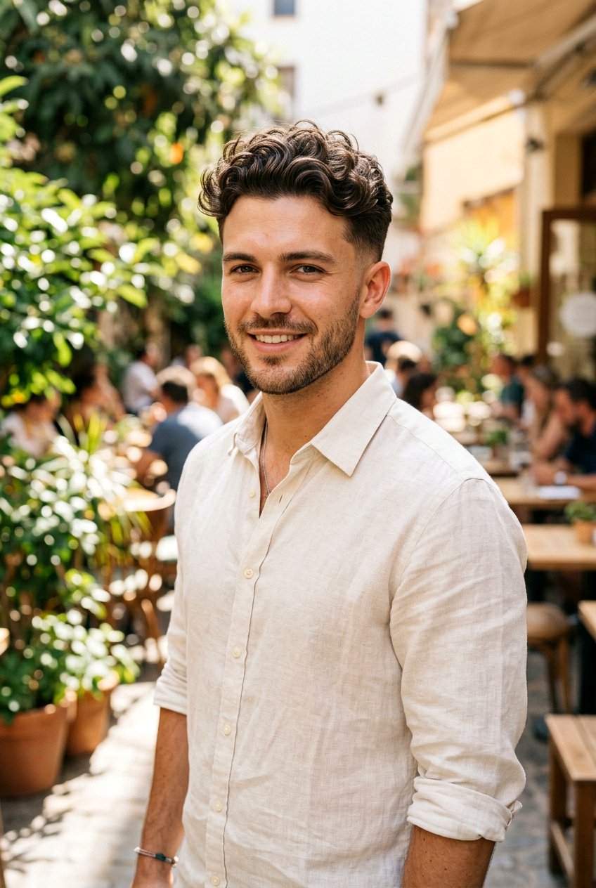 Low Fade With Loose Curls - 20 men haircut ideas for curly hair - 20 men haircut ideas for curly hair