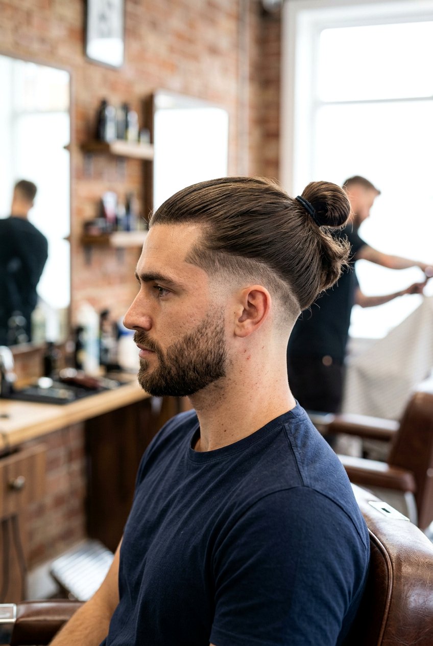 Low Fade With Man Bun - 20 low fade haircut - 20 low fade haircut