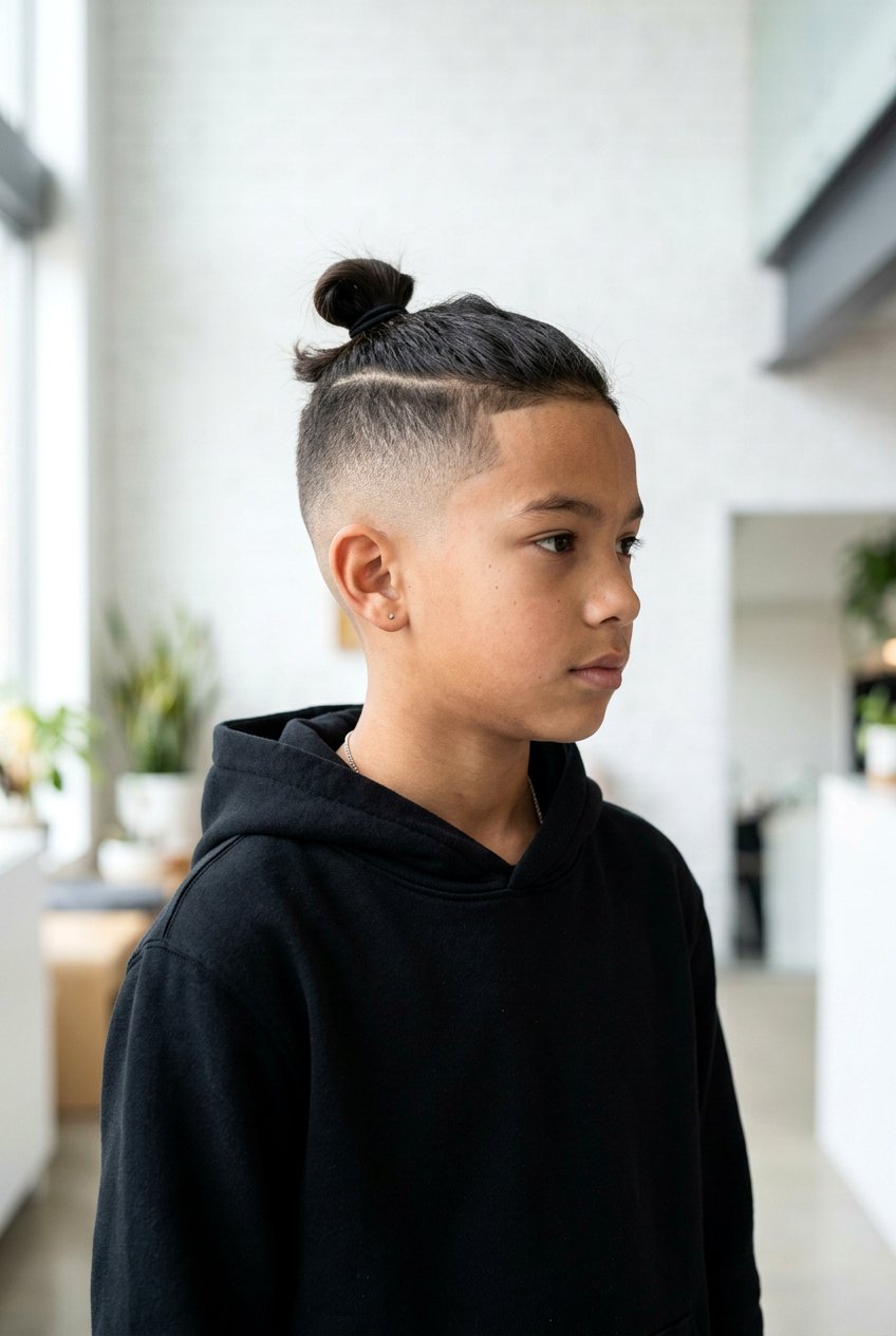 Low Fade With Top Knot - 20 low fade haircut for boys - 20 low fade haircut for boys