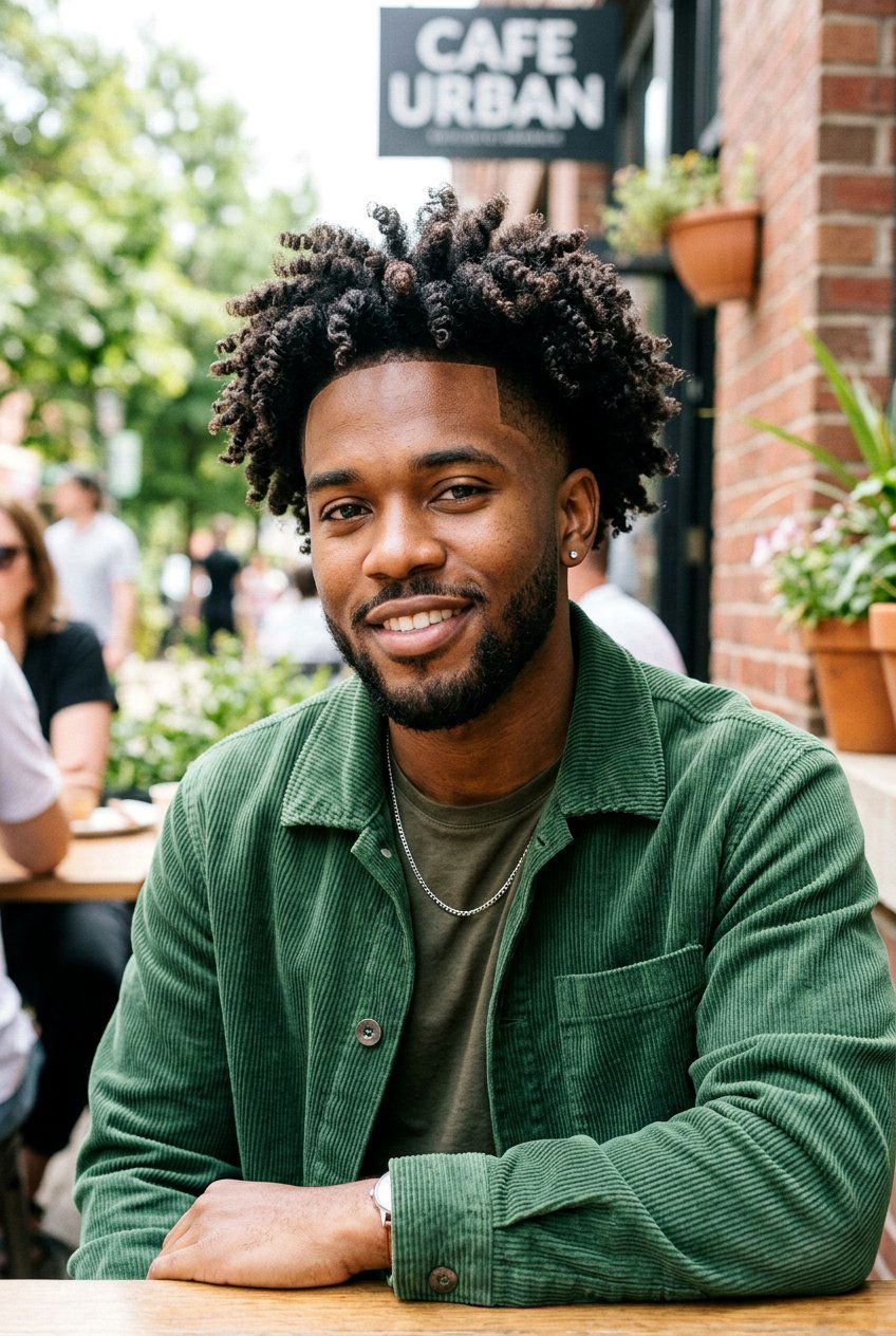 Low Fade With Twist Out - 20 low fade with twists men - 20 low fade with twists men