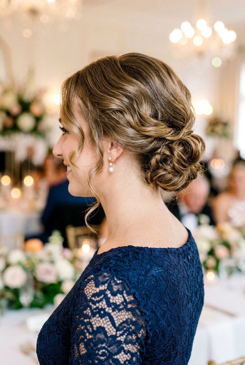 Low Faux Updo For Short Bob - 20 party hairstyles for short hair - 20 party hairstyles for short hair