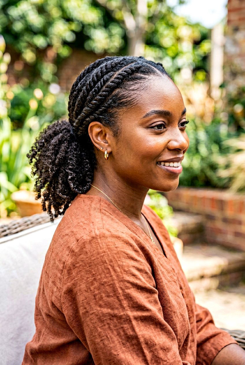 Low Flat Twist Ponytail - 20 flat twist ponytail for natural hair - 20 flat twist ponytail for natural hair