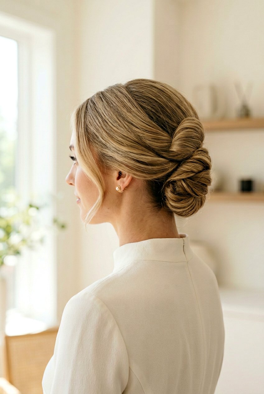 Low French Twist Updo - 20 french twist updo hairstyle - 20 french twist updo hairstyle