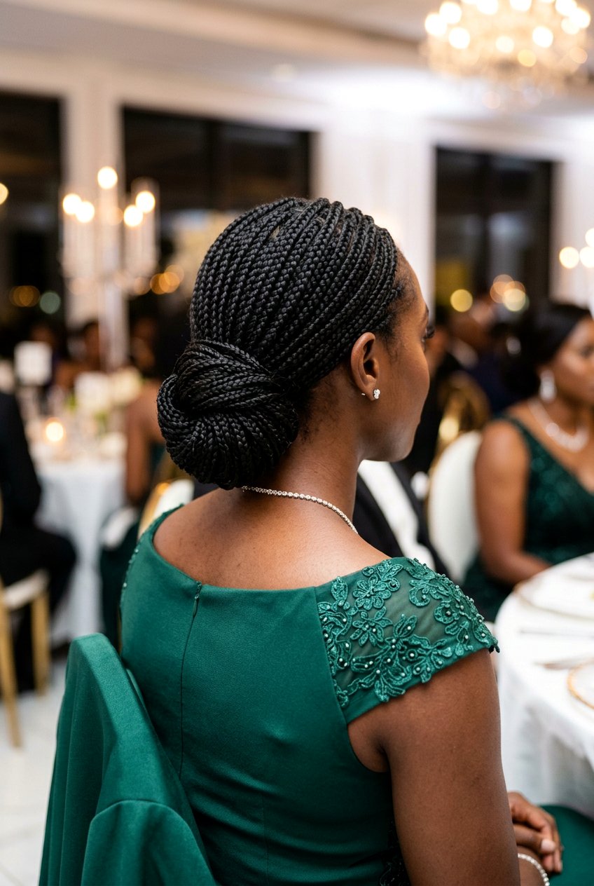 Low Knotless Braids Bun - 20 knotless braids bun for women - 20 knotless braids bun for women