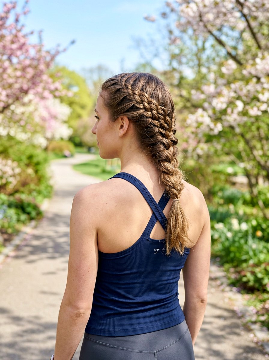 Low Lace Braid For Softball - 20 softball hairstyle with low braid - 20 softball hairstyle with low braid