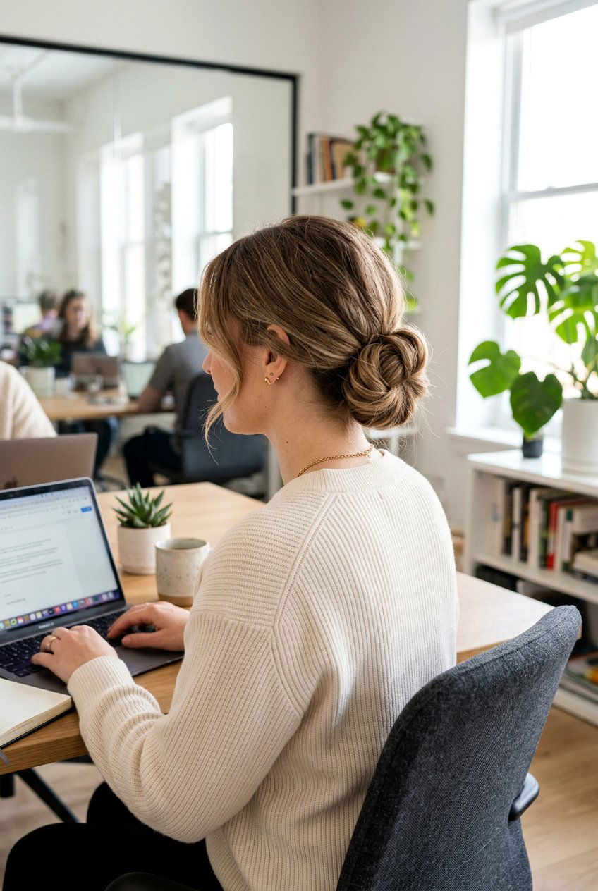 Low Loop Bun For Office Hair - 20 neat low bun for office - 20 neat low bun for office