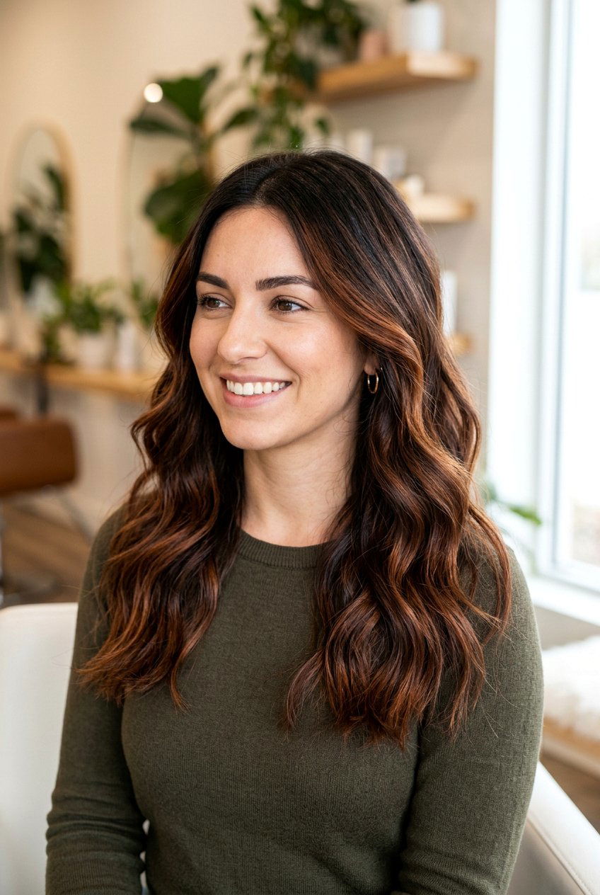 Low Maintenance Auburn Highlights On Dark Brown Hair - 20 auburn highlights on dark brown hair - 20 auburn highlights on dark brown hair