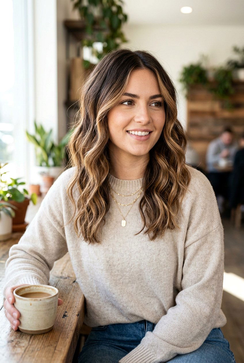 Low Maintenance Brunette Balayage With Soft Face Frame - 20 brunette balayage with face framing highlights - 20 brunette balayage with face framing highlights