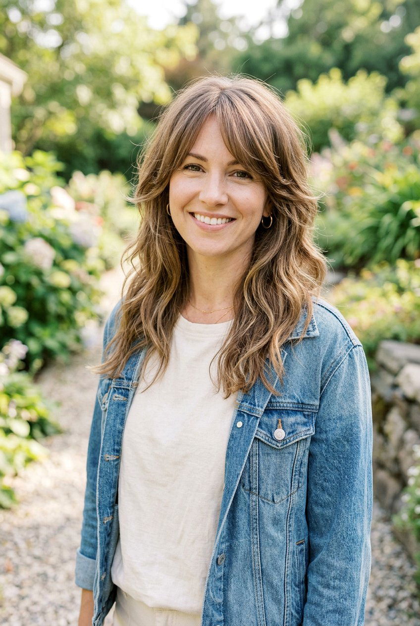 Low Maintenance Butterfly Layers With Side Bangs - 20 butterfly layers with side bangs - 20 butterfly layers with side bangs