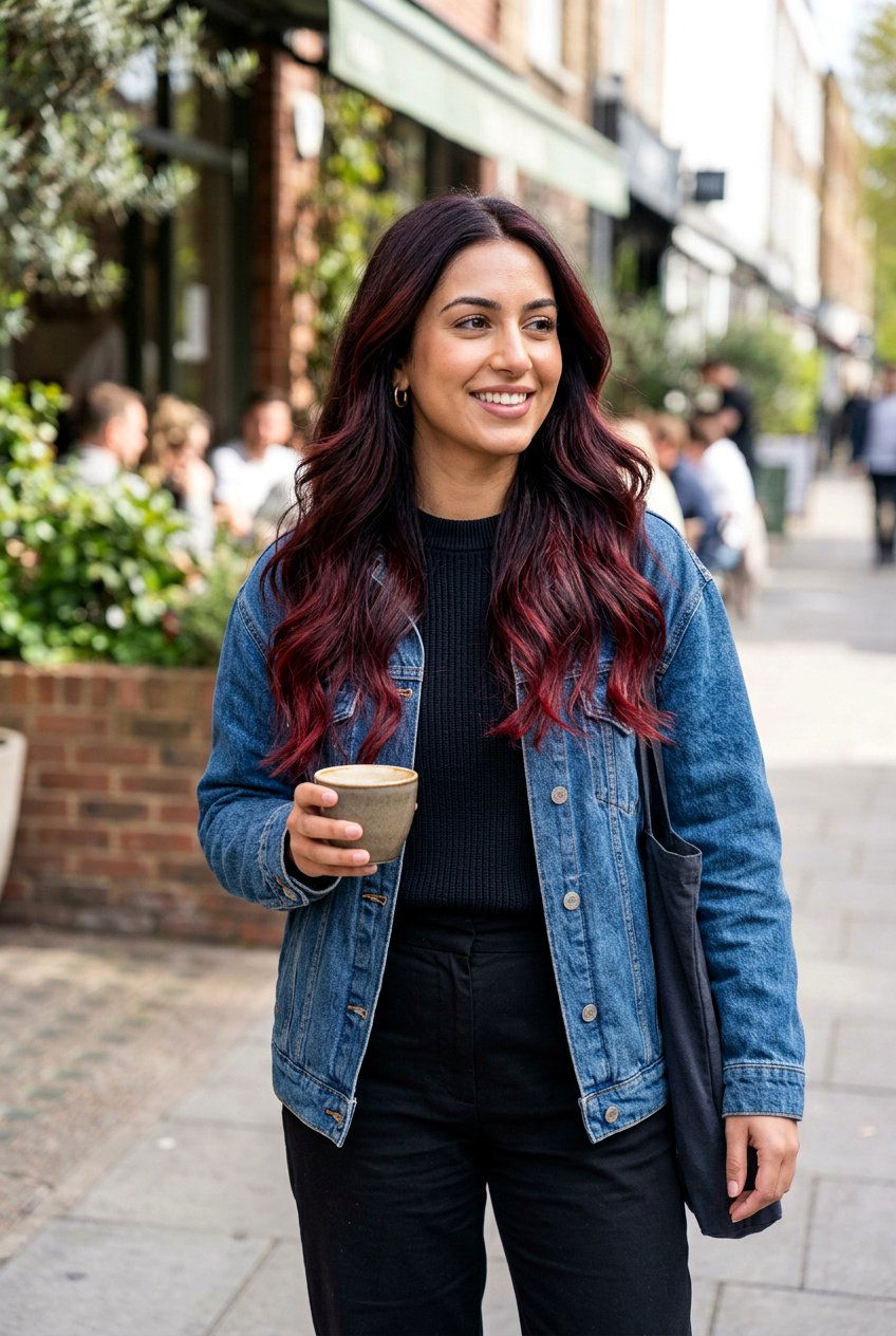 20 Bold Cherry Cola Highlights on Black Hair Looks to Try