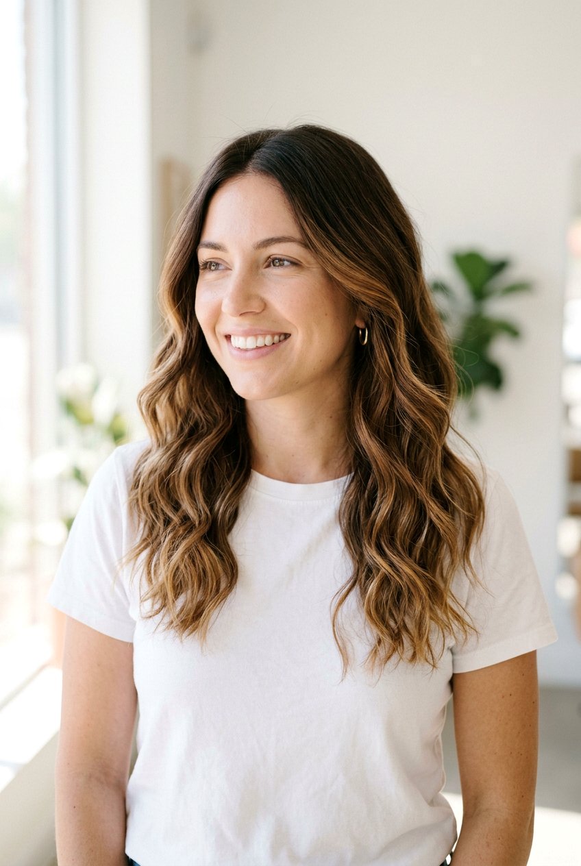 Low Maintenance Chestnut Balayage - 20 chestnut balayage hair color - 20 chestnut balayage hair color