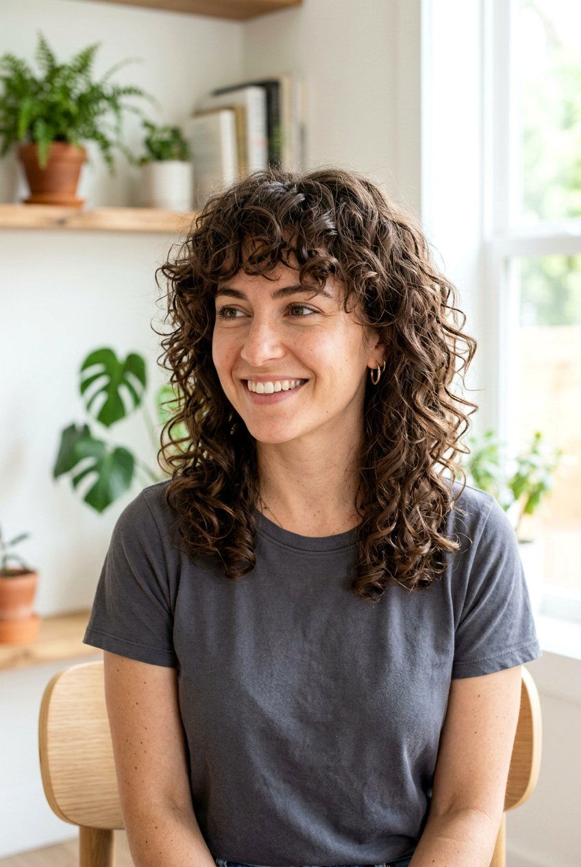 Low Maintenance Curly Shag - 20 curly shag for mature curly hair - 20 curly shag for mature curly hair