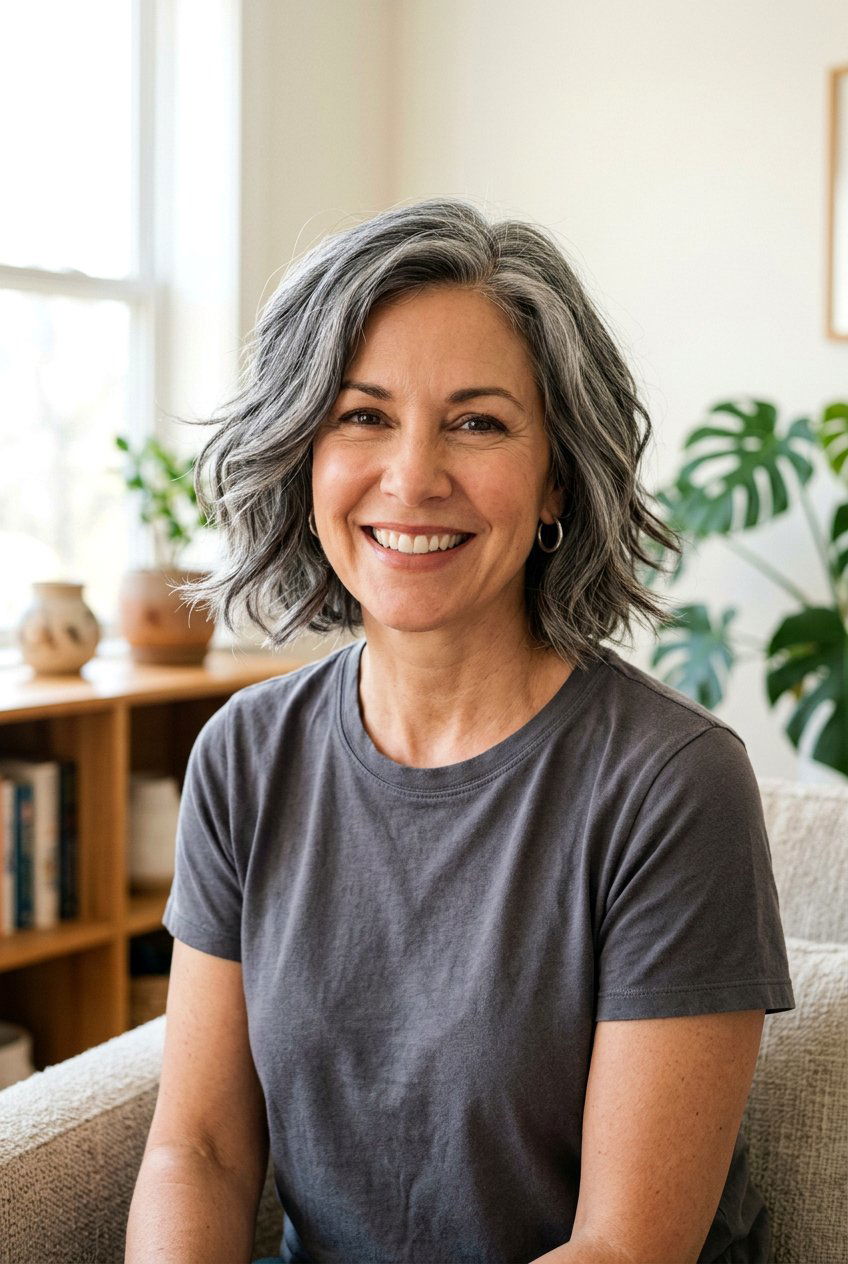 Low Maintenance Gray Bob for Thick Hair - 20 mom low maintenance gray bob - 20 mom low maintenance gray bob