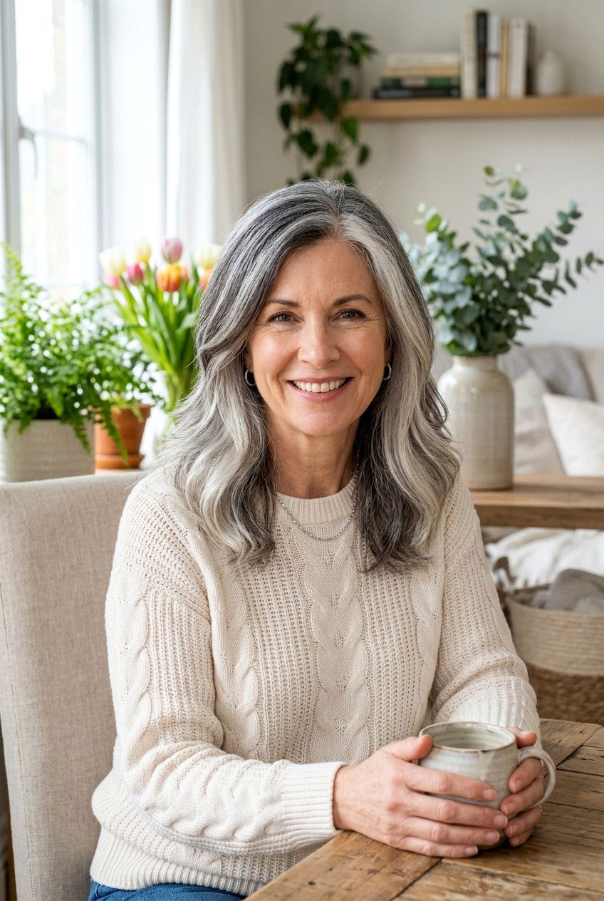 Low Maintenance Gray Hair Blending - 20 elegant gray blend hair color - 20 elegant gray blend hair color