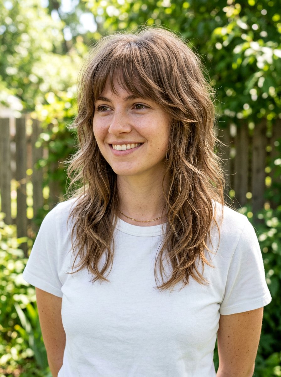 20 Must-Try Layered Wolf Cut With Soft Bangs Ideas Today