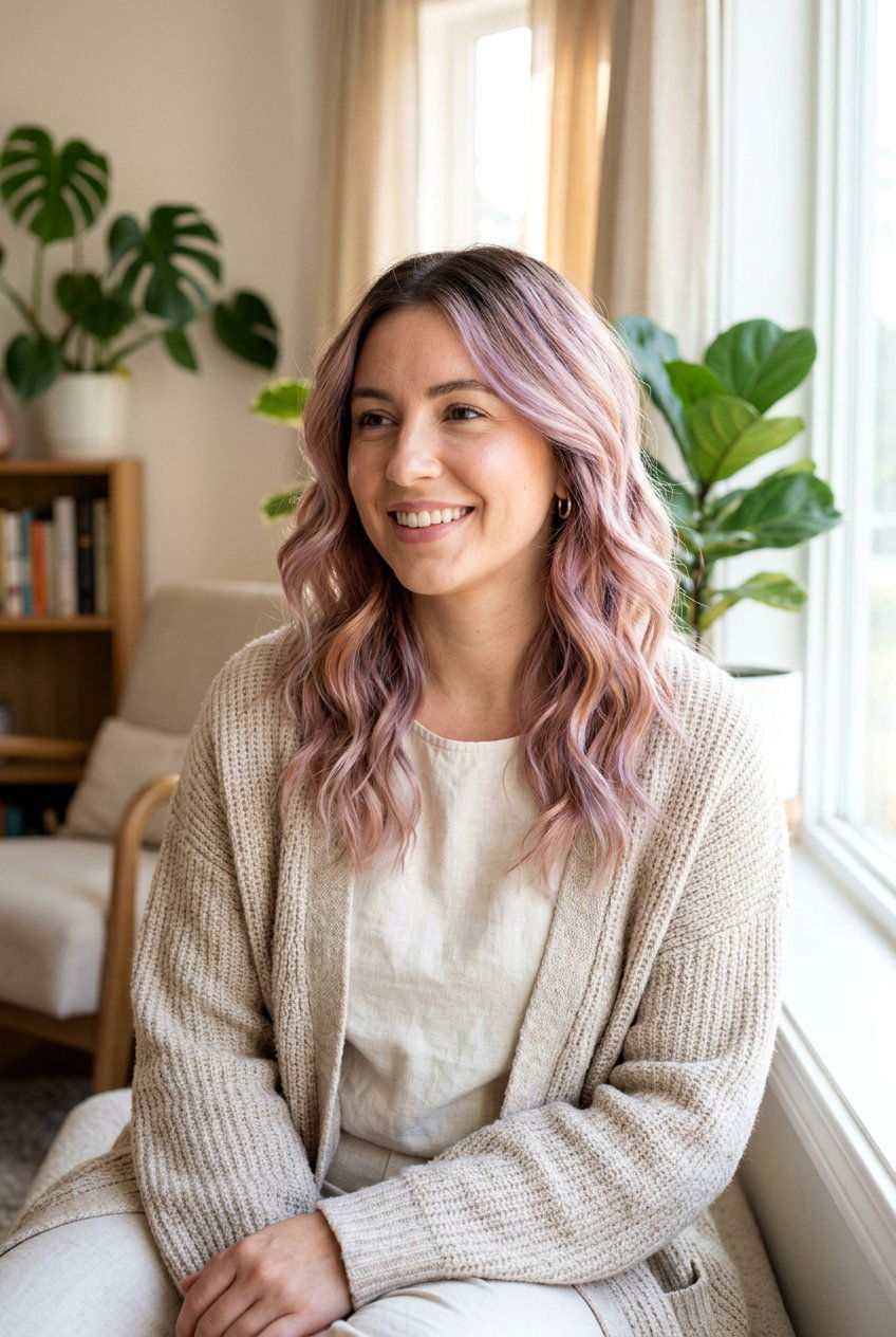 Low Maintenance Pastel Balayage With Root Melt - 20 pastel balayage ideas - 20 pastel balayage ideas