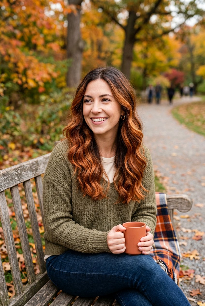 Low Maintenance Pumpkin Copper Balayage - 20 pumpkin copper balayage - 20 pumpkin copper balayage