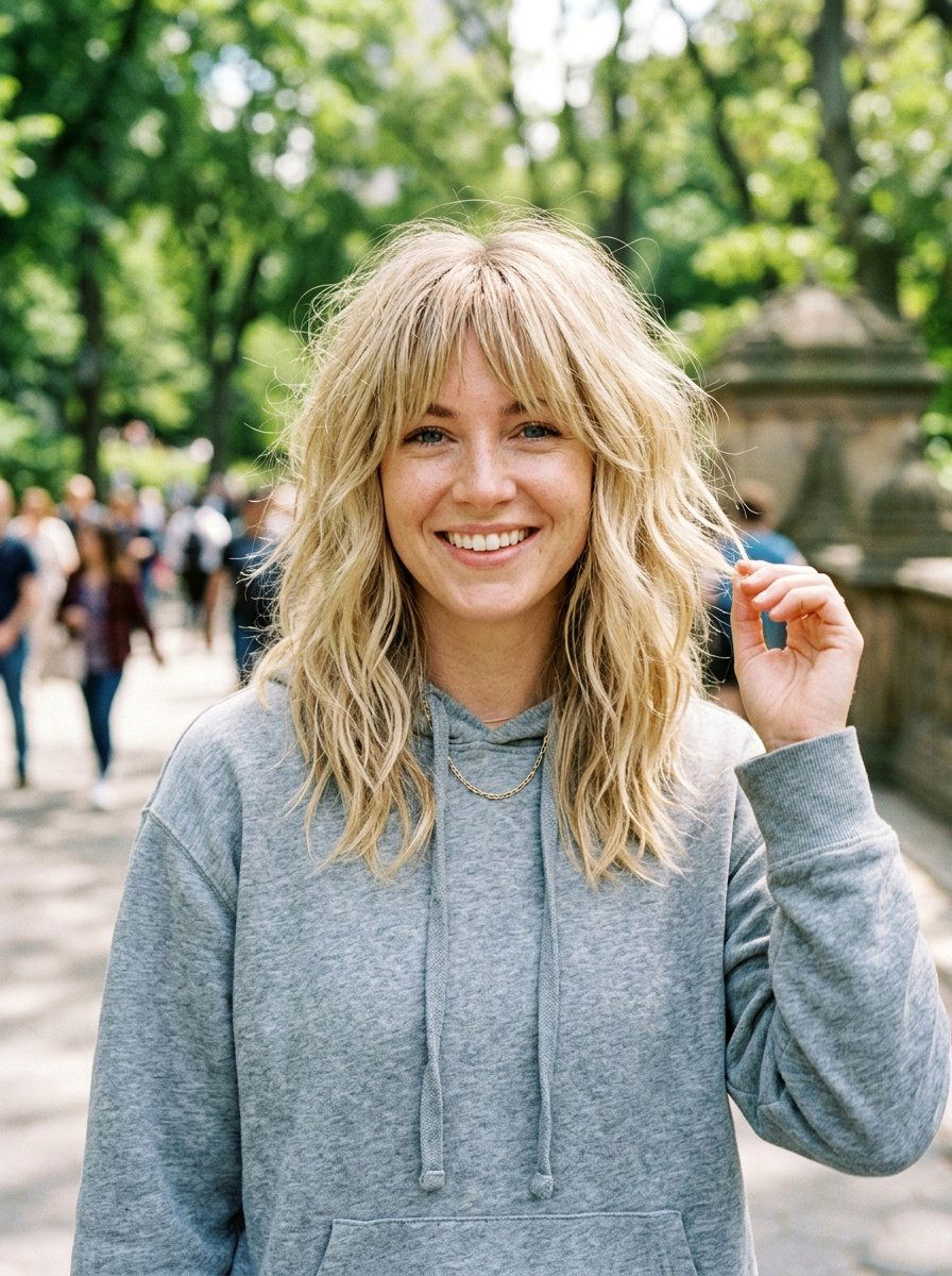 Low Maintenance Shag with Bangs - 20 fall shag haircut ideas - 20 fall shag haircut ideas