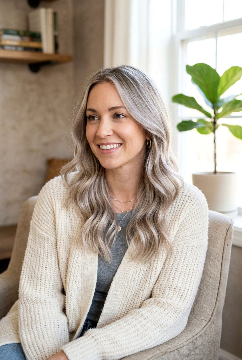 Low Maintenance Silver Highlights For Blondes - 20 cool silver blonde highlights - 20 cool silver blonde highlights
