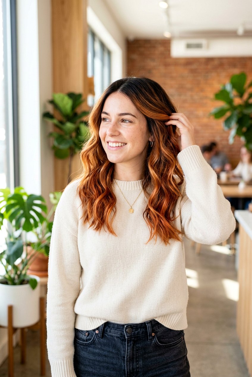 Low Maintenance Soft Copper Highlights - 20 soft copper highlights - 20 soft copper highlights