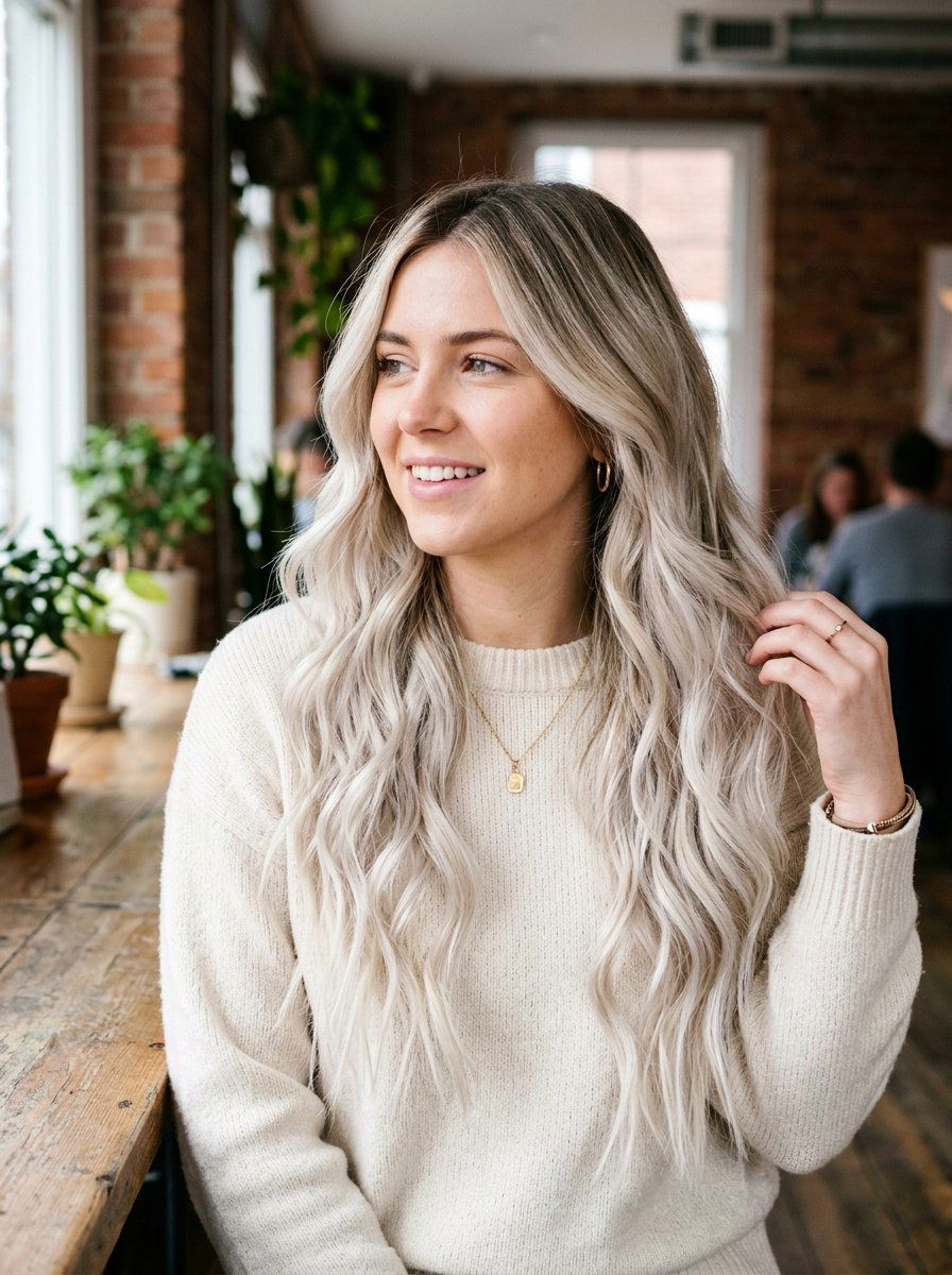 Low Maintenance Soft Platinum Balayage - 20 soft platinum balayage - 20 soft platinum balayage