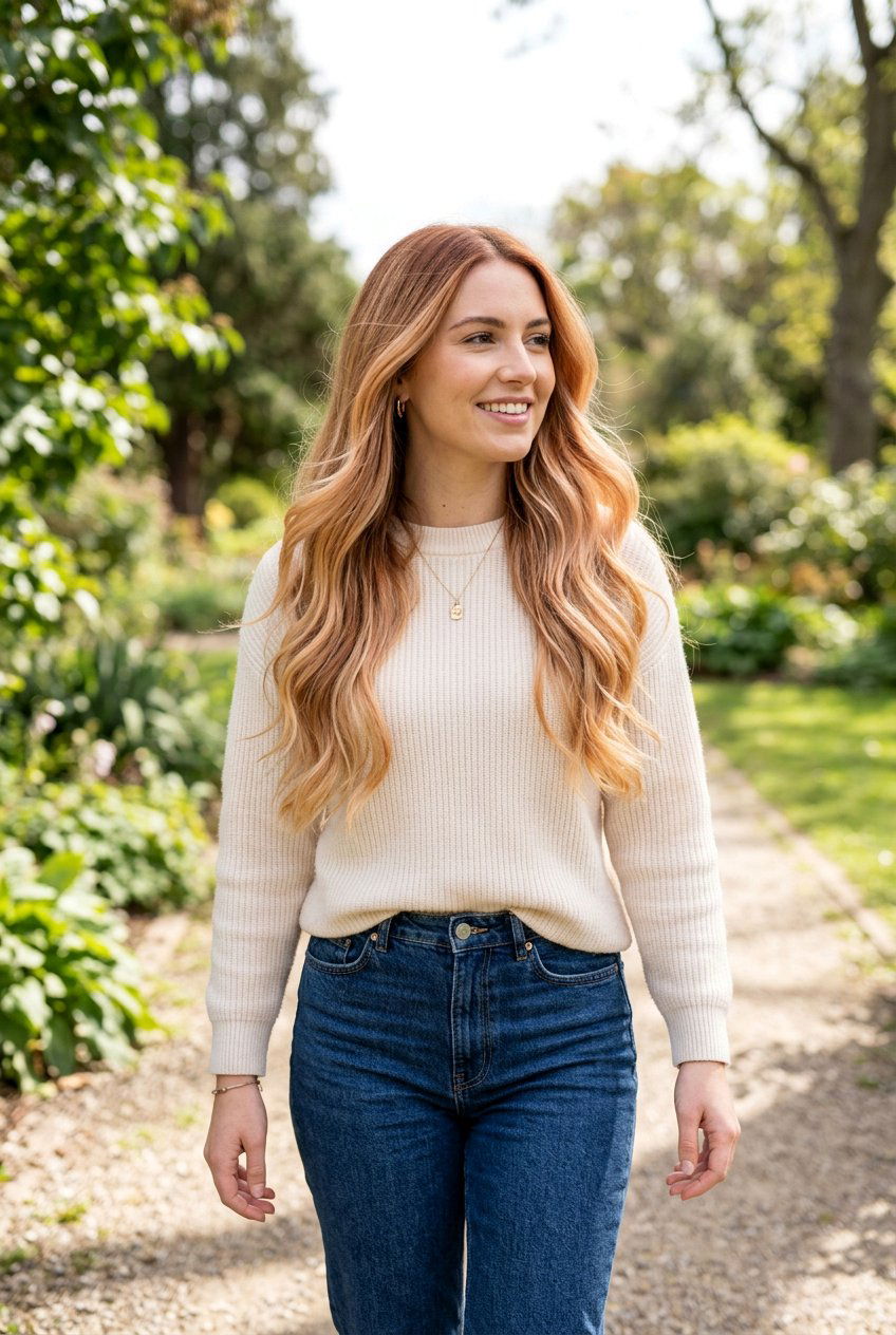 Low Maintenance Strawberry Blonde Balayage - 20 strawberry blonde balayage - 20 strawberry blonde balayage