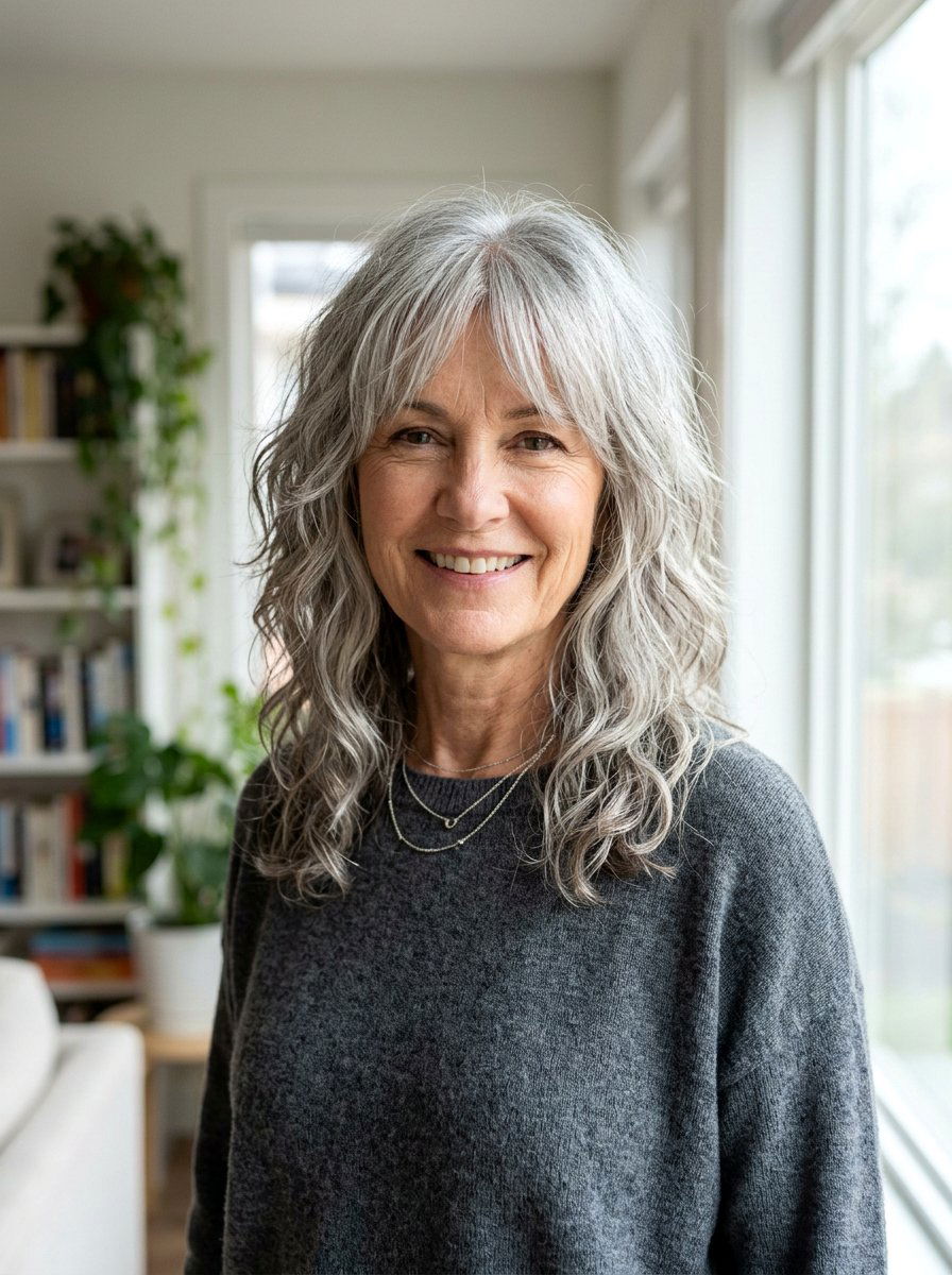 Low Maintenance Wavy Shag For Women Over 50 - 20 wavy shag for women over 50 - 20 wavy shag for women over 50