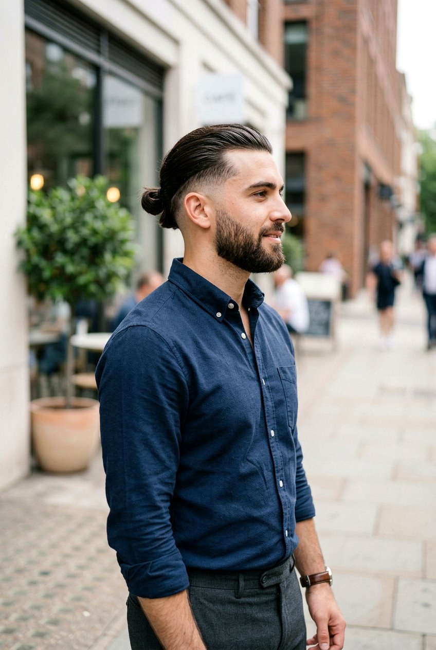 Low Man Bun With Fade - 20 low man bun hairstyle - 20 low man bun hairstyle