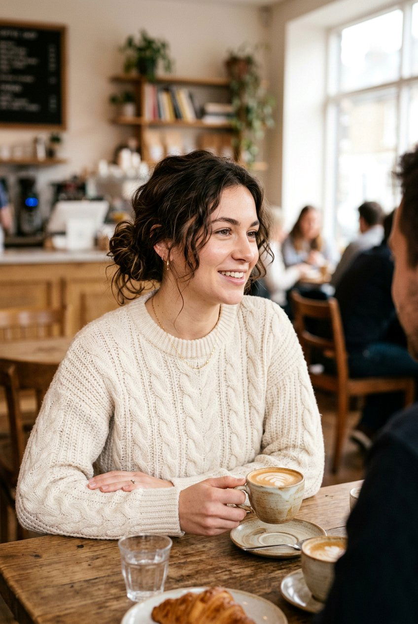 Low Messy Bun For Coffee Date - 20 coffee date hairstyles - 20 coffee date hairstyles