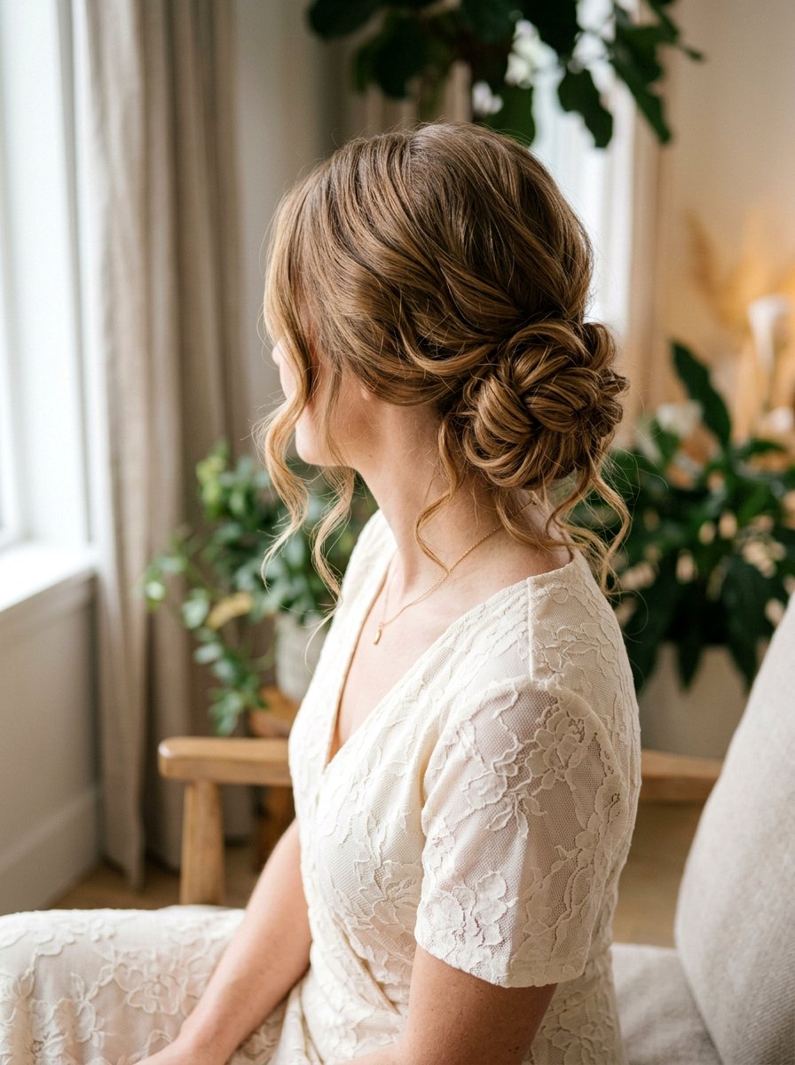 Low Messy Chignon - 20 cute hairstyle for family dinner - 20 cute hairstyle for family dinner