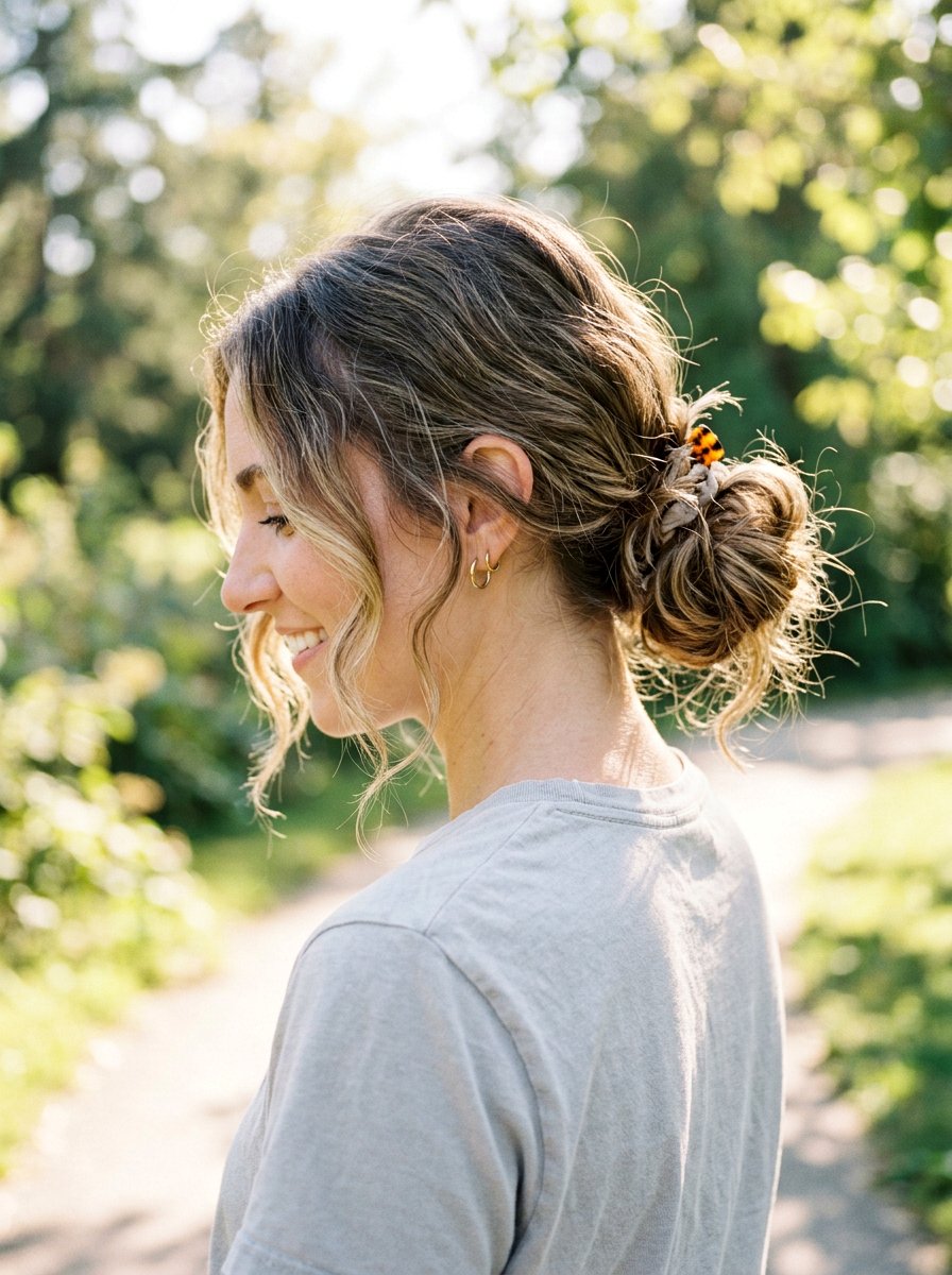 Low Messy Third Day Bun - 20 third day hair bun - 20 third day hair bun