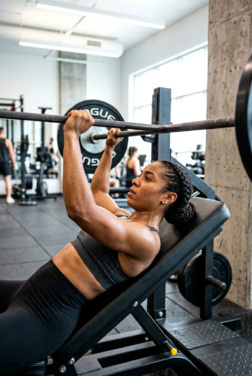 Low Nape Braided Bun For Weightlifting - 20 gym braid bun hairstyle - 20 gym braid bun hairstyle