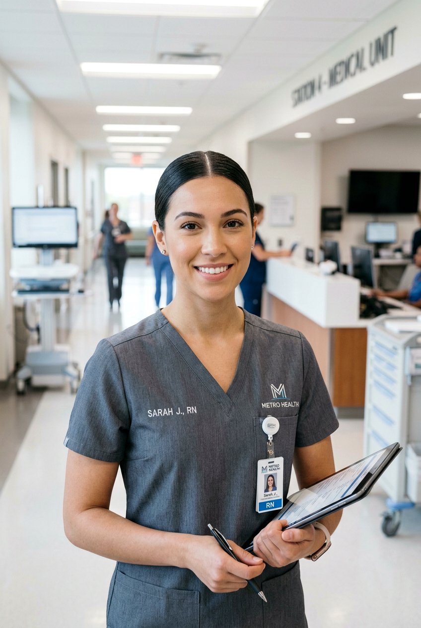 Low Nurse Bun With Center Part - 20 nurse bun hairstyles - 20 nurse bun hairstyles