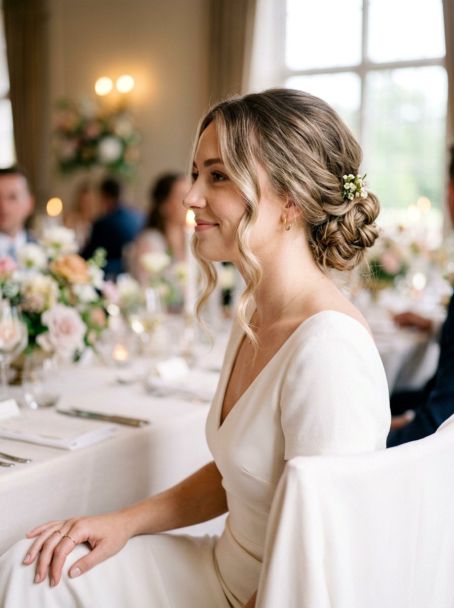 Low Party Bun With Soft Face Framing - 20 party bun with face framing pieces - 20 party bun with face framing pieces