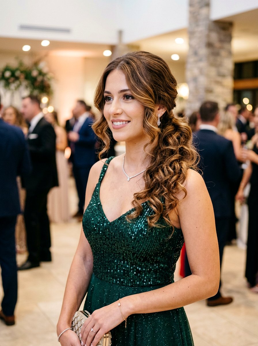 Low Party Ponytail With Long Face Framing Layers - 20 party ponytail with face framing pieces - 20 party ponytail with face framing pieces