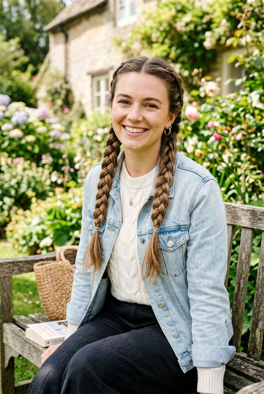 Low Pigtail Braids - 20 easy hairstyles for busy moms with long hair - 20 easy hairstyles for busy moms with long hair