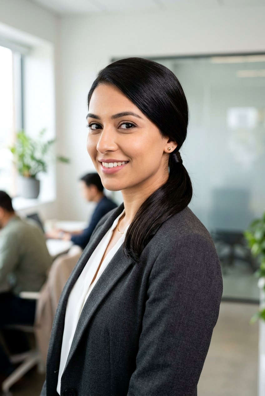 Low Ponytail - 20 polished hairstyle for job interview - 20 polished hairstyle for job interview