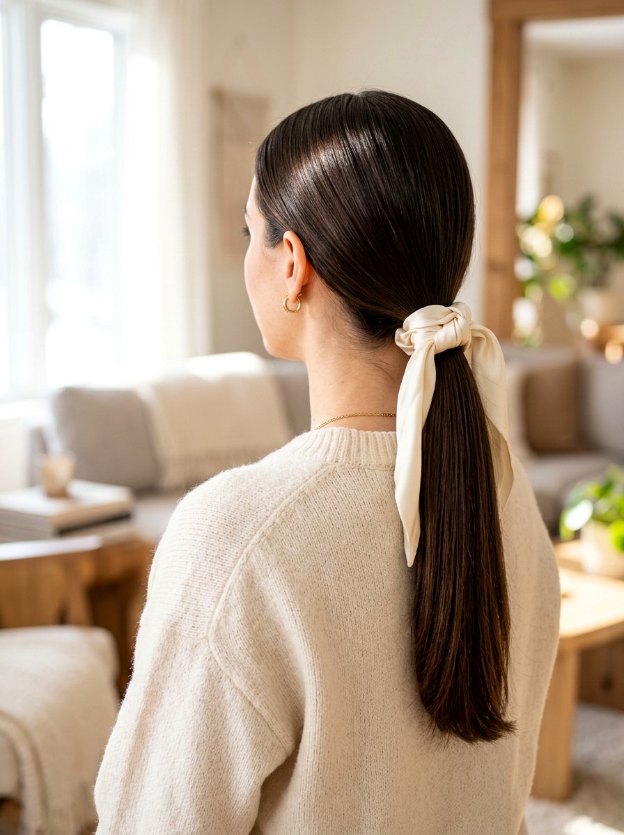 Low Ponytail - 20 overnight travel hairstyles - 20 overnight travel hairstyles