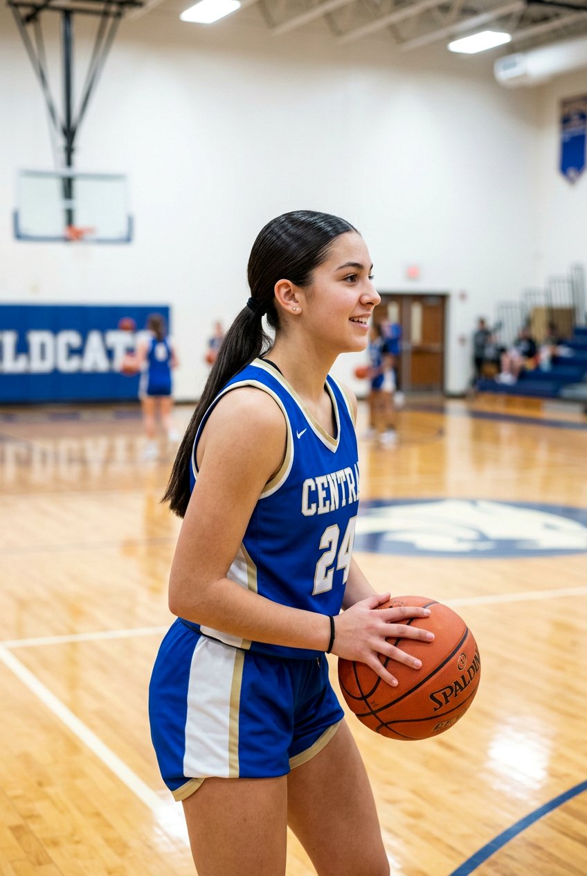 Low Ponytail Basketball Hairstyle For Girls - 20 basketball hairstyles for girls - 20 basketball hairstyles for girls