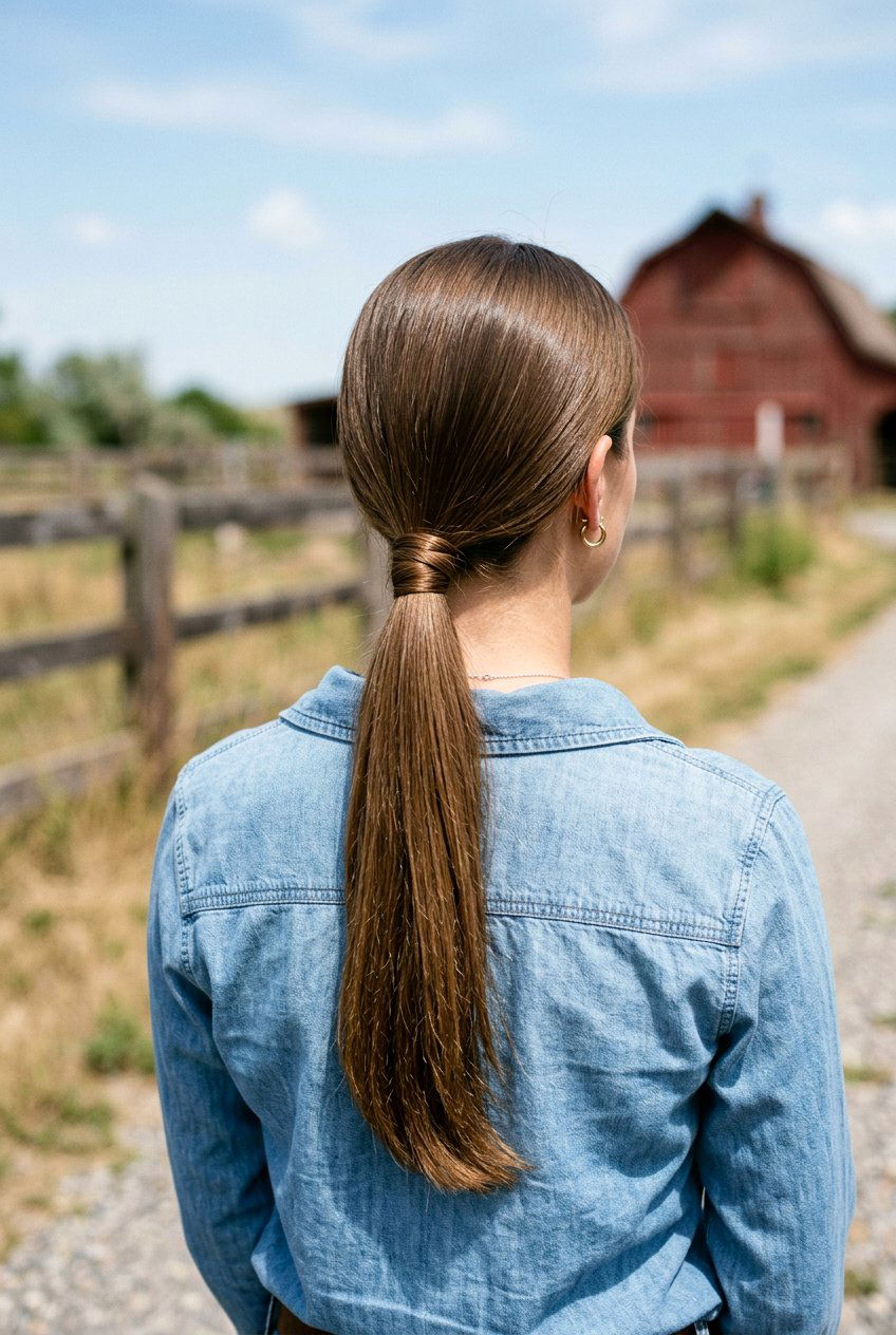 Low Ponytail Cowgirl Hair - 20 cowgirl hairstyles - 20 cowgirl hairstyles