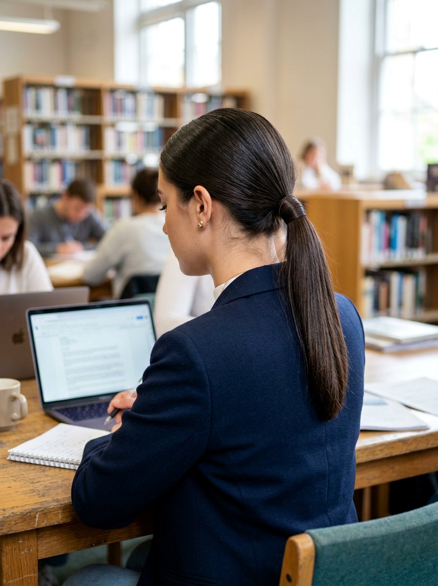 Low Ponytail Hairstyle For College - 20 cute hairstyle for college campus - 20 cute hairstyle for college campus