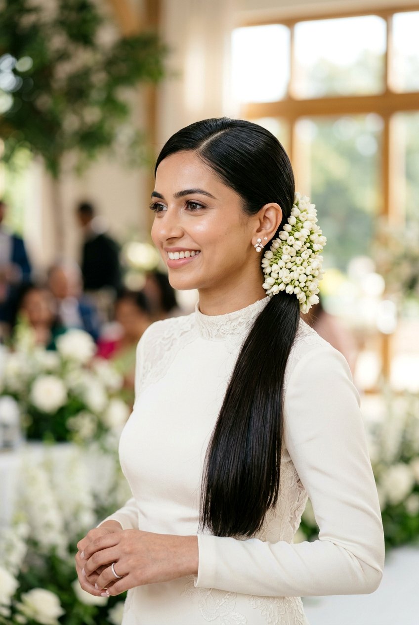 Low Ponytail Mayun Hairstyles For Bride - 20 mayun hairstyles for bride - 20 mayun hairstyles for bride