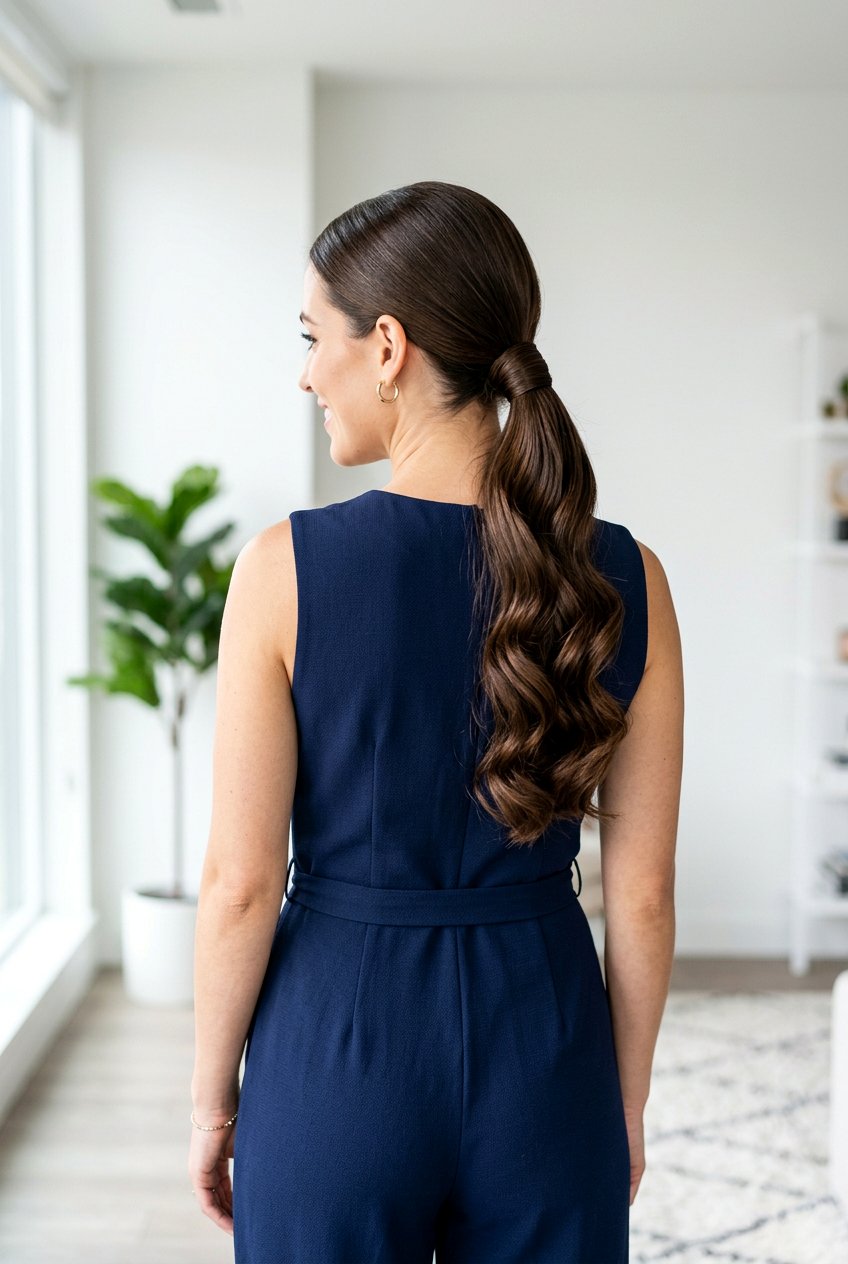 Low Ponytail Mother Of The Bride Medium Hair - 20 mother of the bride medium hairstyles - 20 mother of the bride medium hairstyles