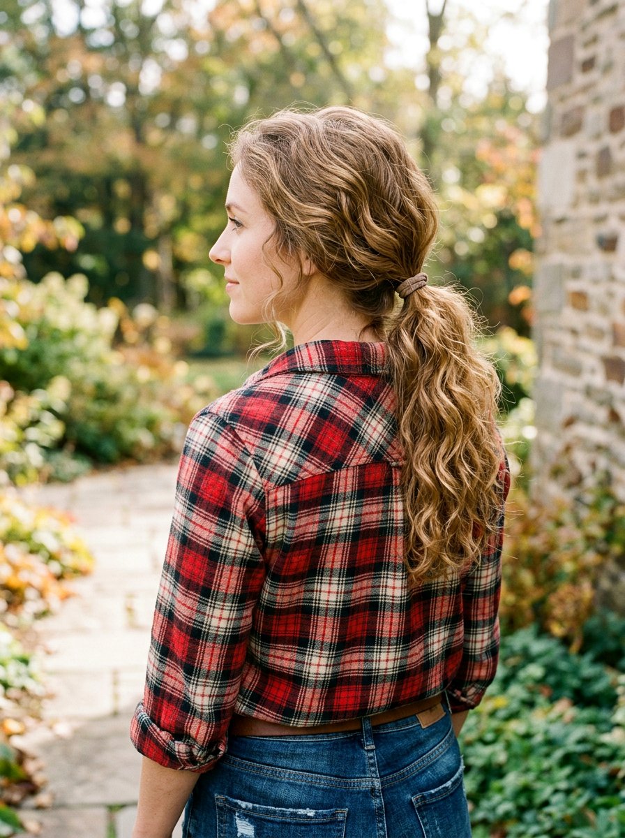 Low Ponytail On Wavy Hair - 20 rodeo hairstyles for women - 20 rodeo hairstyles for women