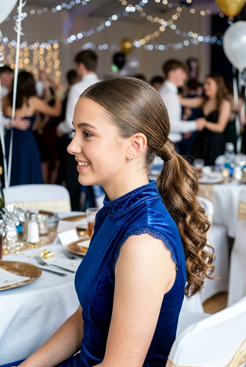 Low Ponytail School Dance Hair - 20 school dance hairstyles - 20 school dance hairstyles