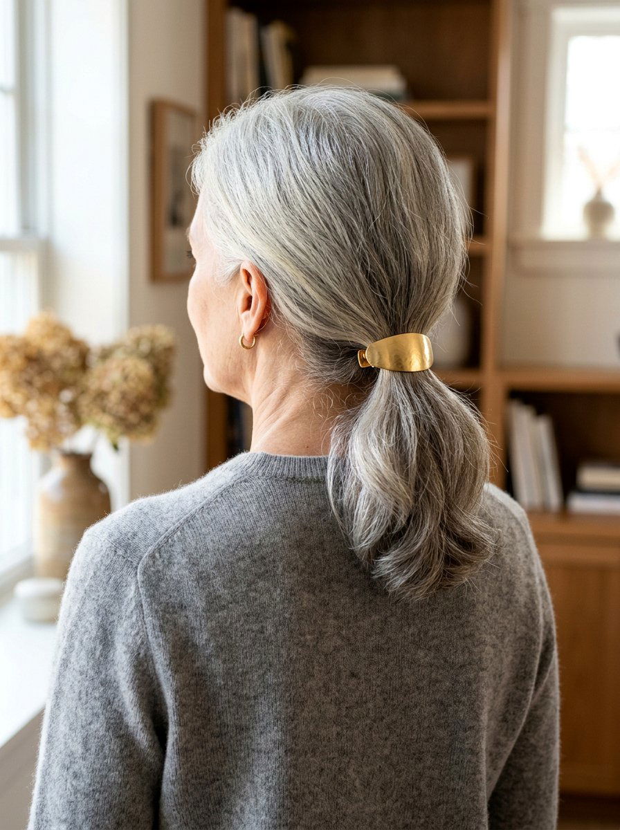 20 Elegant Ponytail Hairstyle for Older Women to Try Now