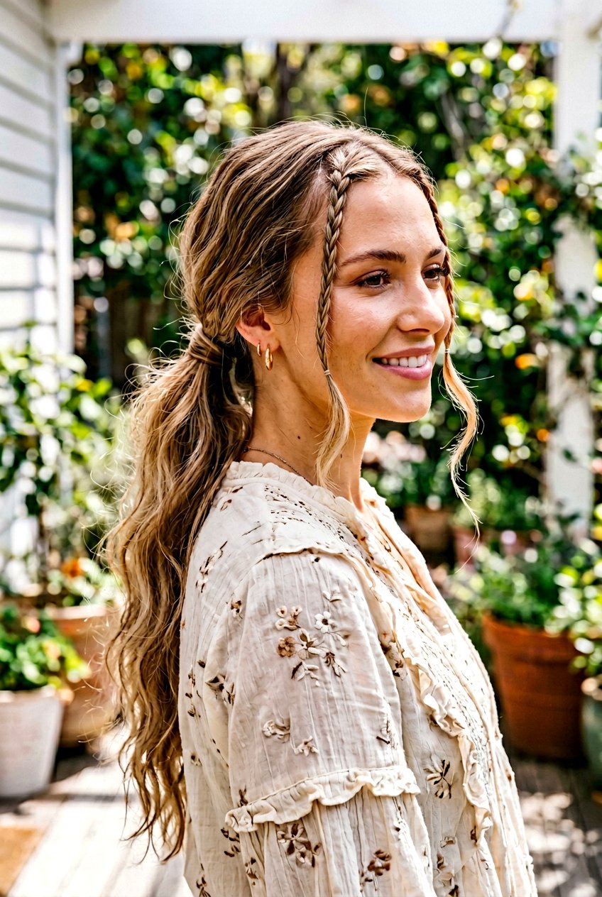 Low Ponytail With Braided Face Framing Pieces - 20 low ponytail with face framing pieces - 20 low ponytail with face framing pieces